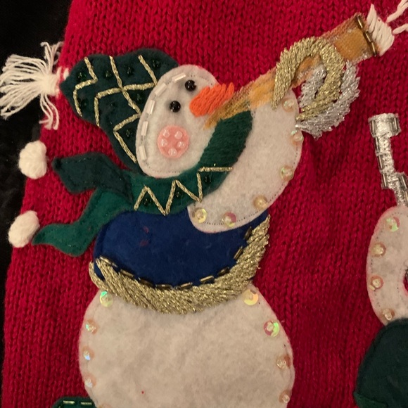 Vintage Heirloom Collectibles Christmas “Ugly”  Sweater Full Zip XL - Picture 2 of 11